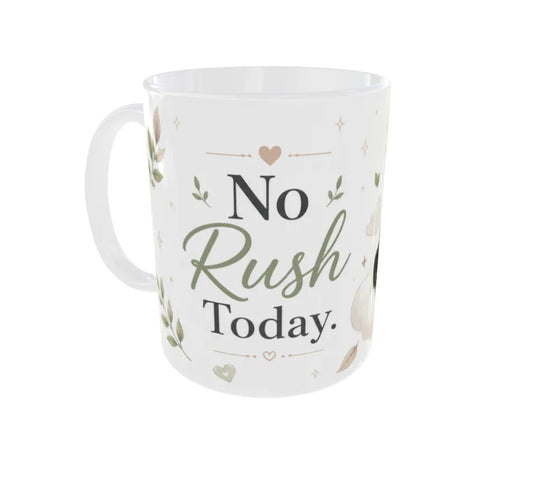 No Rush Today Panda Ceramic Coffee Mug