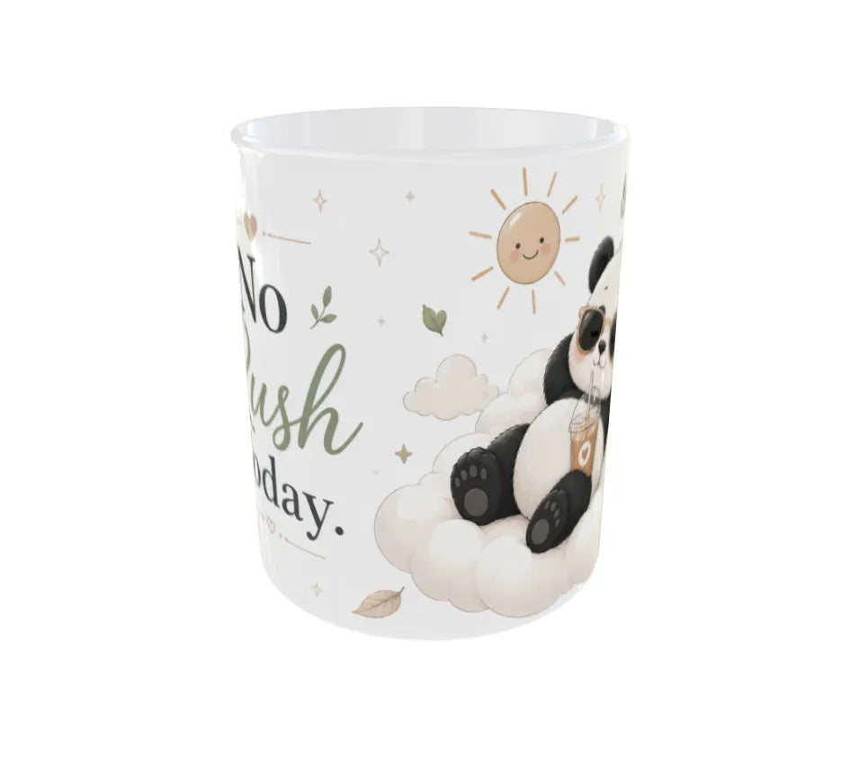No Rush Today Panda Ceramic Coffee Mug