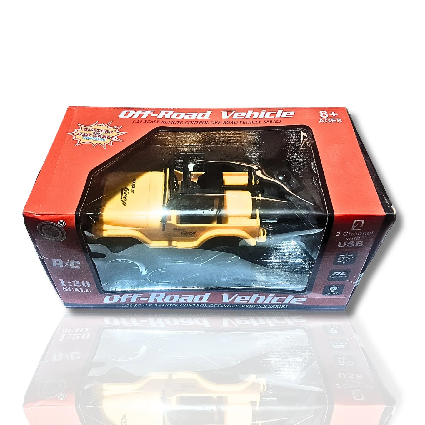 Off-Road Vehicle RC Jeep Toy for Kids | Rechargeable Remote Control Mini Jeep with USB Charging