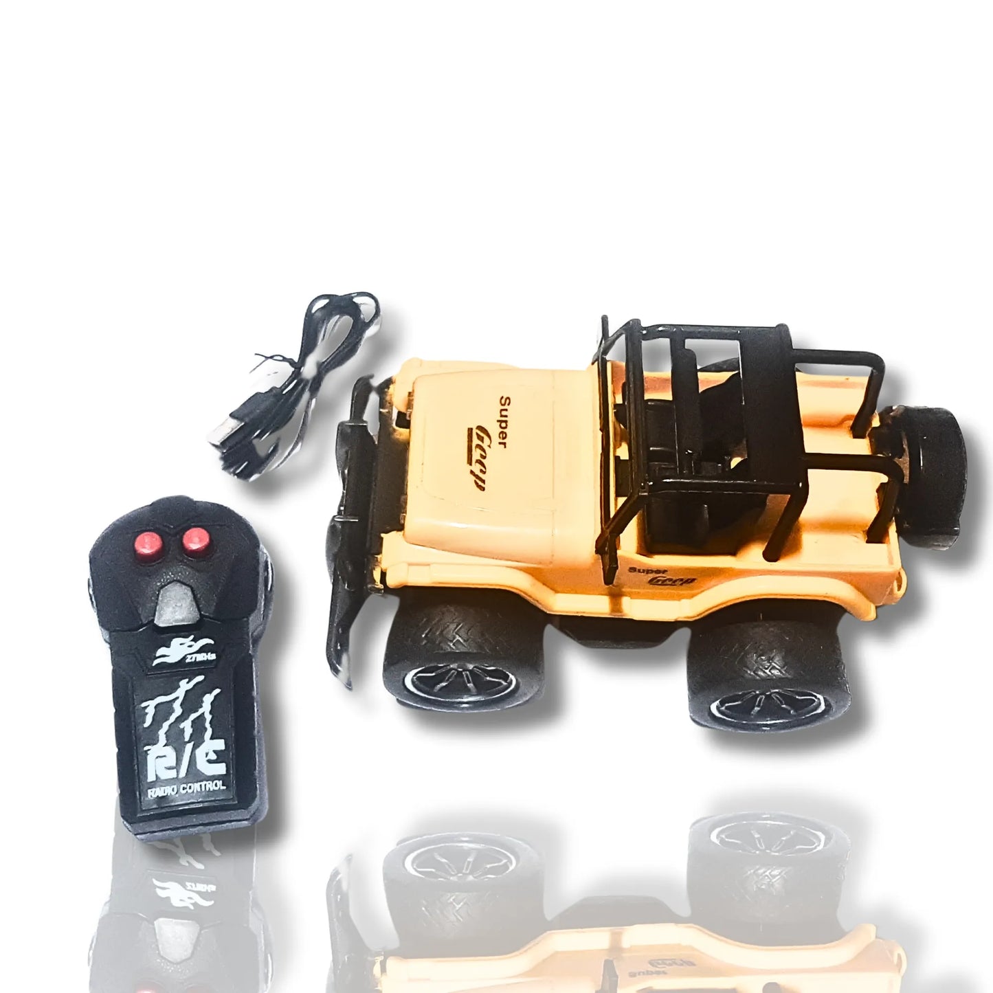 Off-Road Vehicle RC Jeep Toy for Kids | Rechargeable Remote Control Mini Jeep with USB Charging