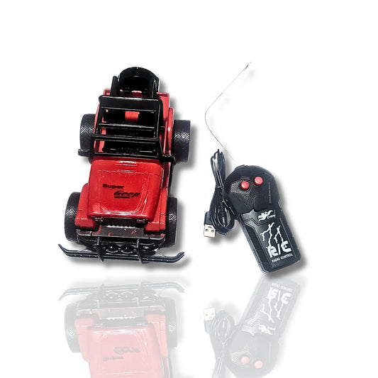 Off-Road Vehicle RC Jeep Toy for Kids | Rechargeable Remote Control Mini Jeep with USB Charging