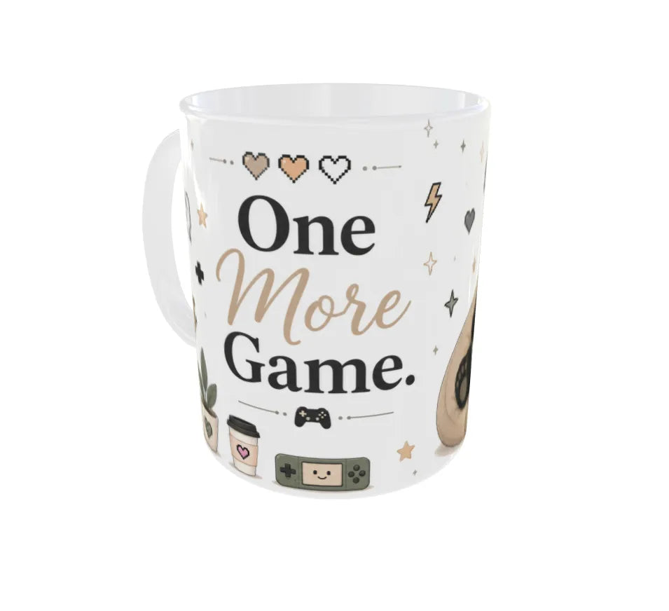 One More Game Panda Ceramic Coffee Mug