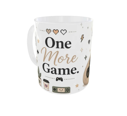 One More Game Panda Ceramic Coffee Mug