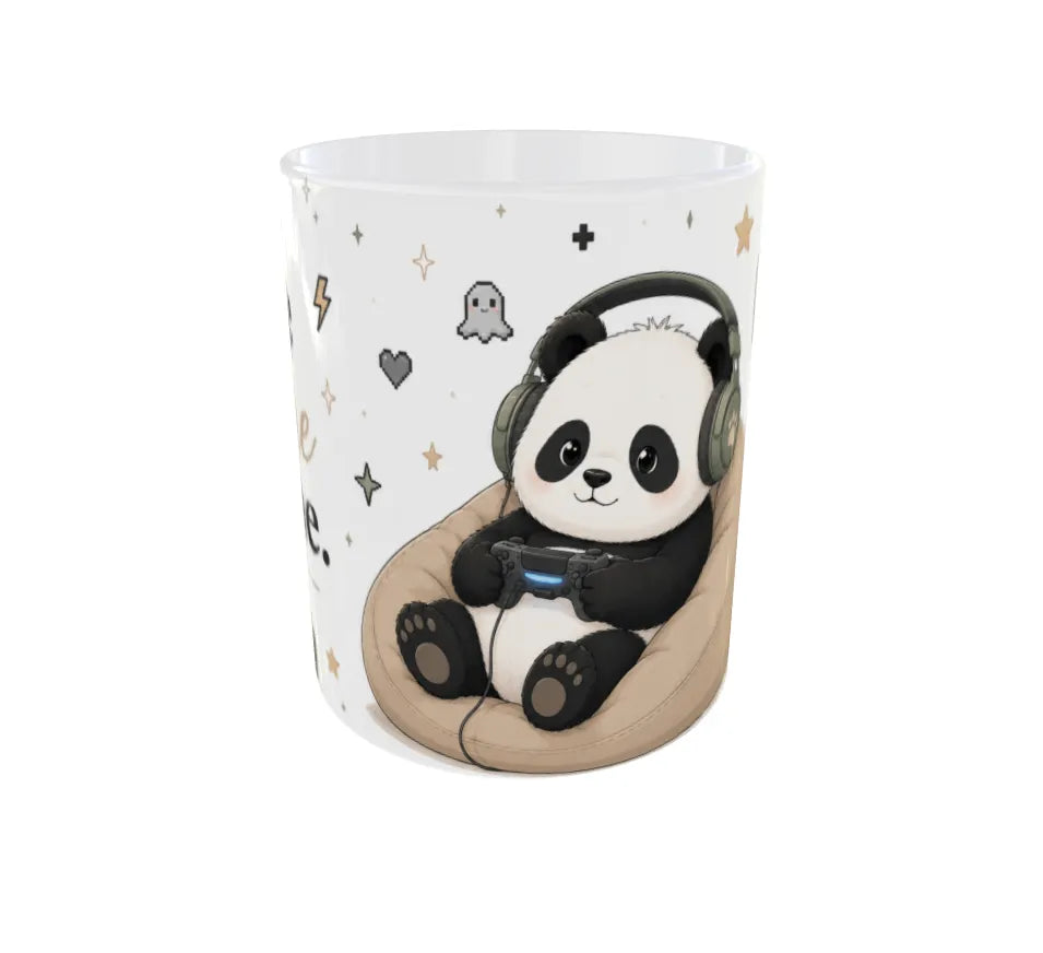 One More Game Panda Ceramic Coffee Mug