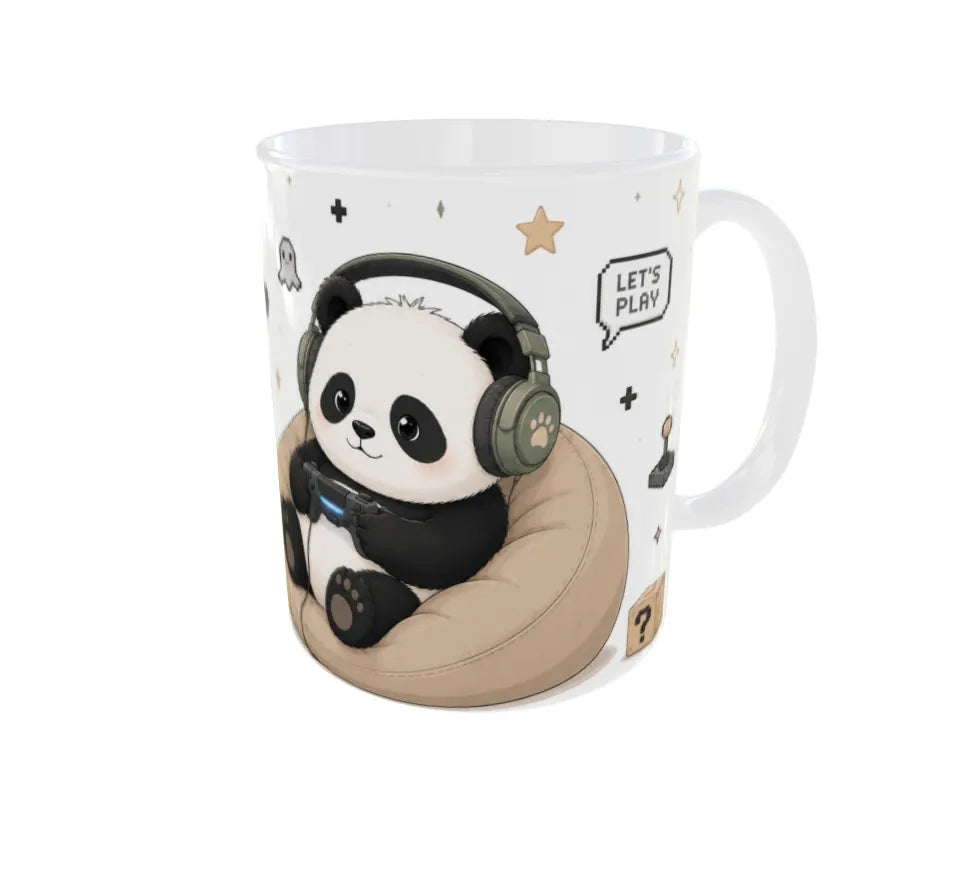 One More Game Panda Ceramic Coffee Mug