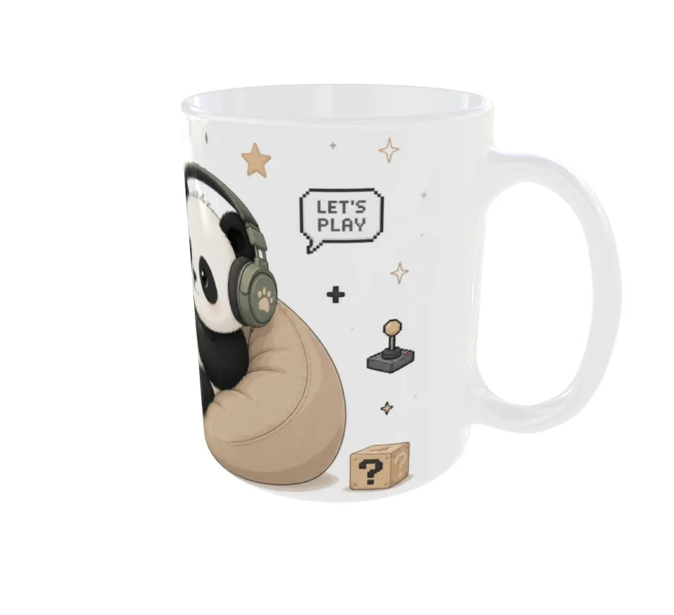 One More Game Panda Ceramic Coffee Mug