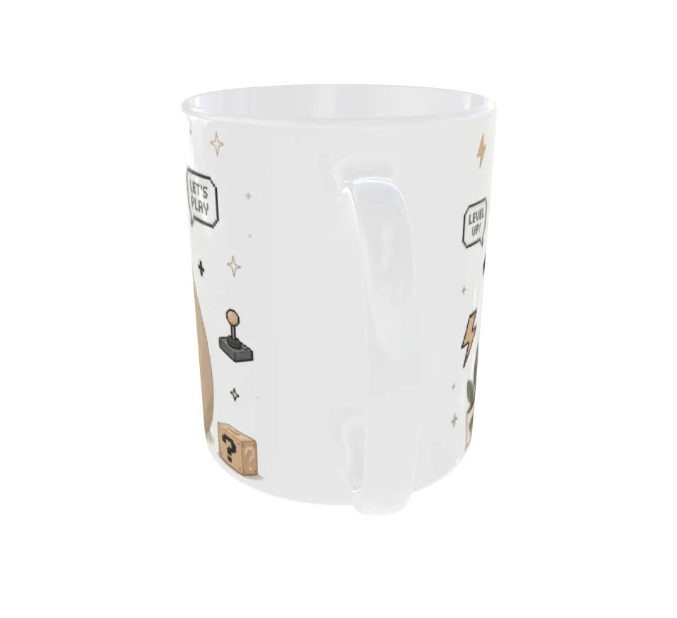 One More Game Panda Ceramic Coffee Mug