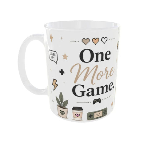 One More Game Panda Ceramic Coffee Mug