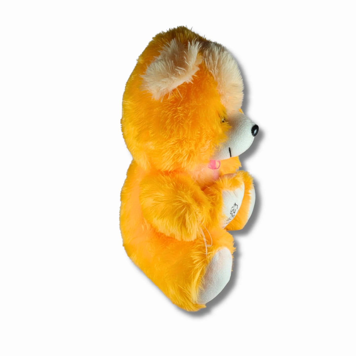 Orange Teddy Bear with Heart Cushion | Soft Plush Stuffed Teddy Bear for Kids, Girlfriend & Gift Giving