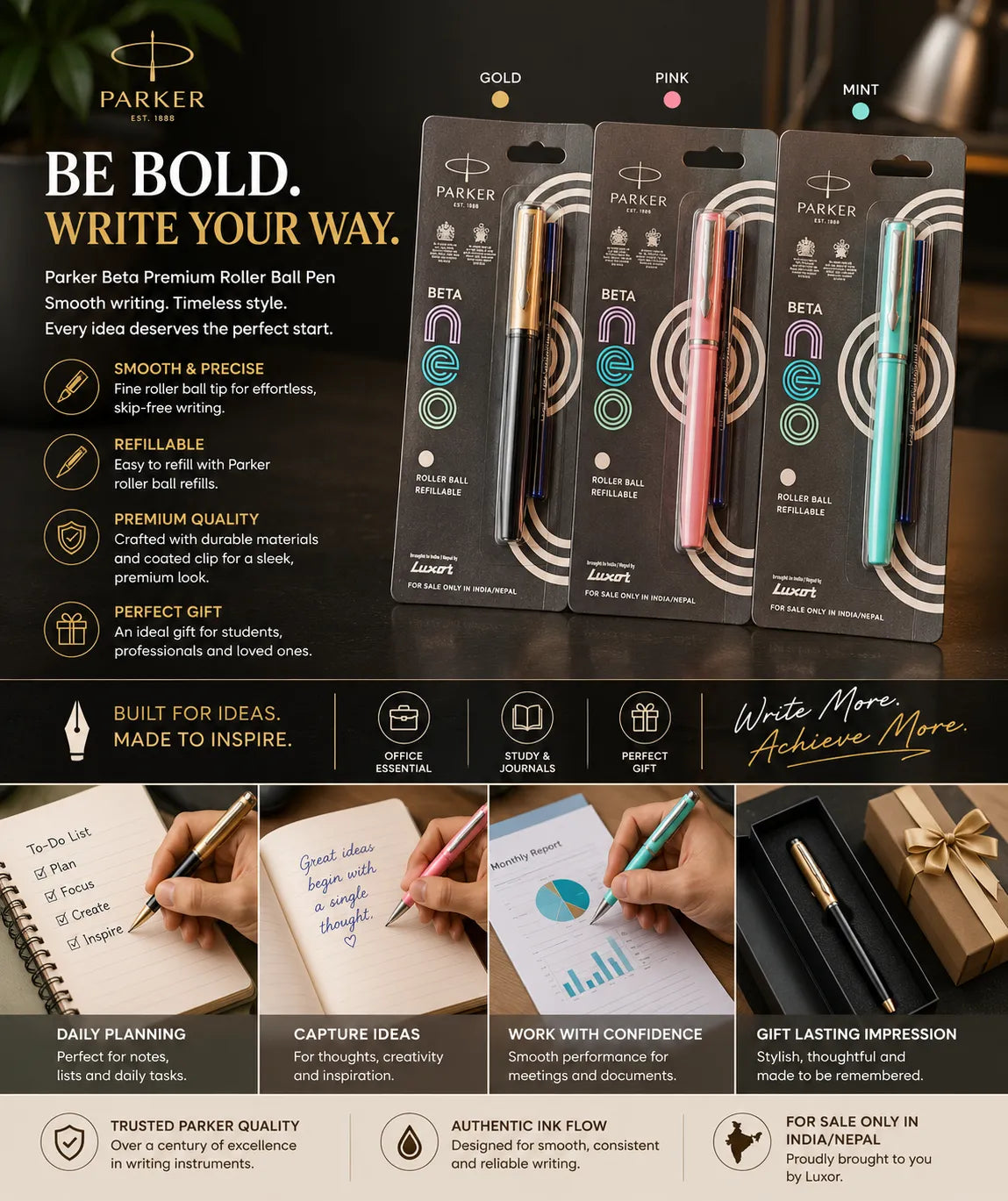 PARKER Beta Roller Ball Pen