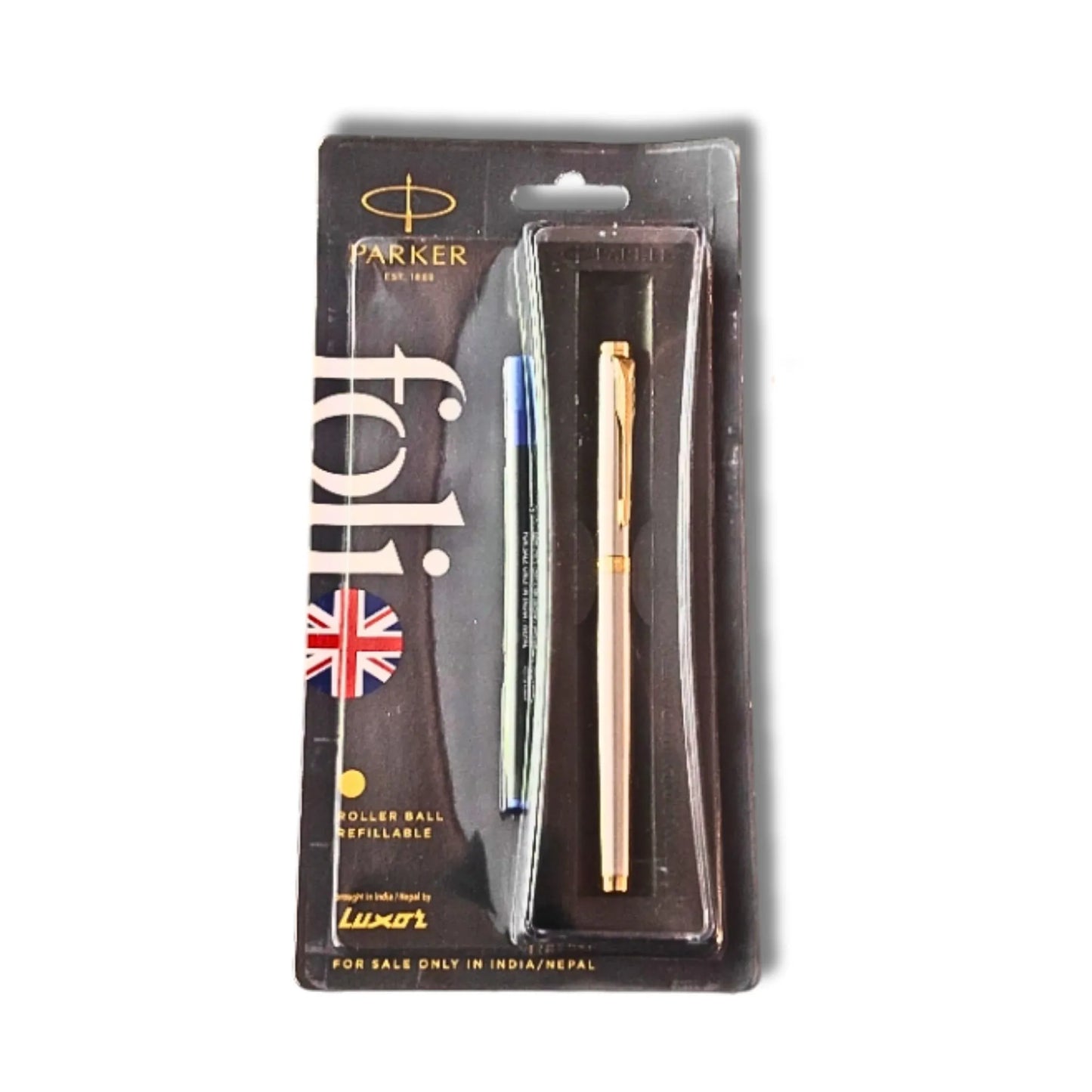 PARKER Gold Finish Refillable Roller Ball Pen