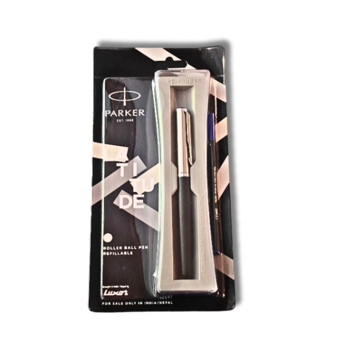 PARKER Latitude Matte Metallic Roller Ball Pen with Chrome Trim