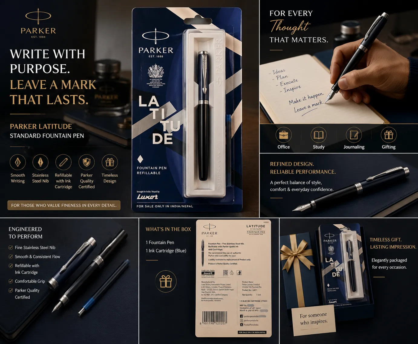 PARKER Latitude Standard Fountain Pen