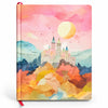 Pastel Fantasy Castle Hardcover Notebook – 192 Pages | Dreamy Watercolor Journal with Ribbon Bookmark