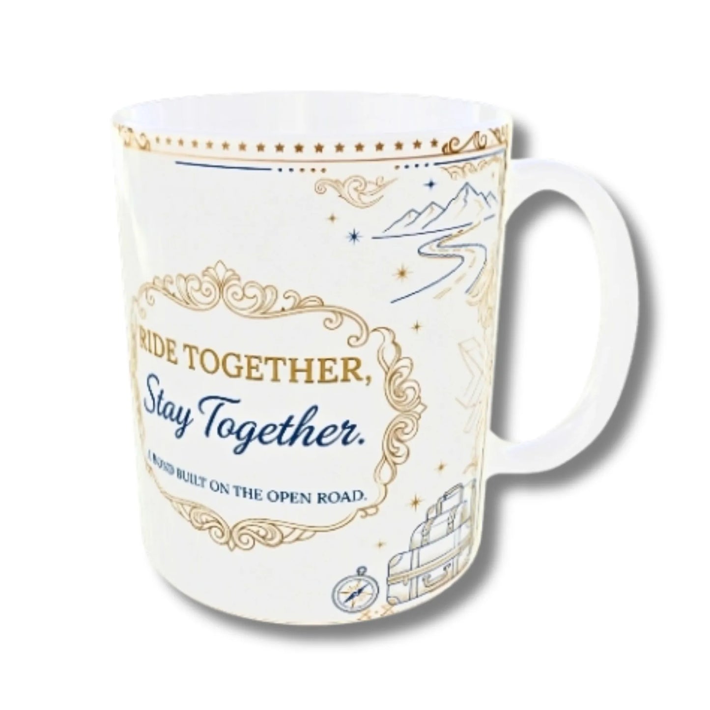Personalized Bike Rider Couple Photo Mug