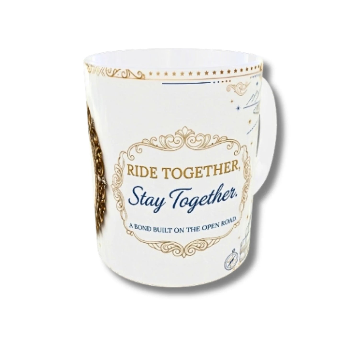Personalized Bike Rider Couple Photo Mug