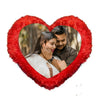 Personalized Heart Shape Fur Cushion with Photo - Custom Anniversary & Birthday Gift for Couples