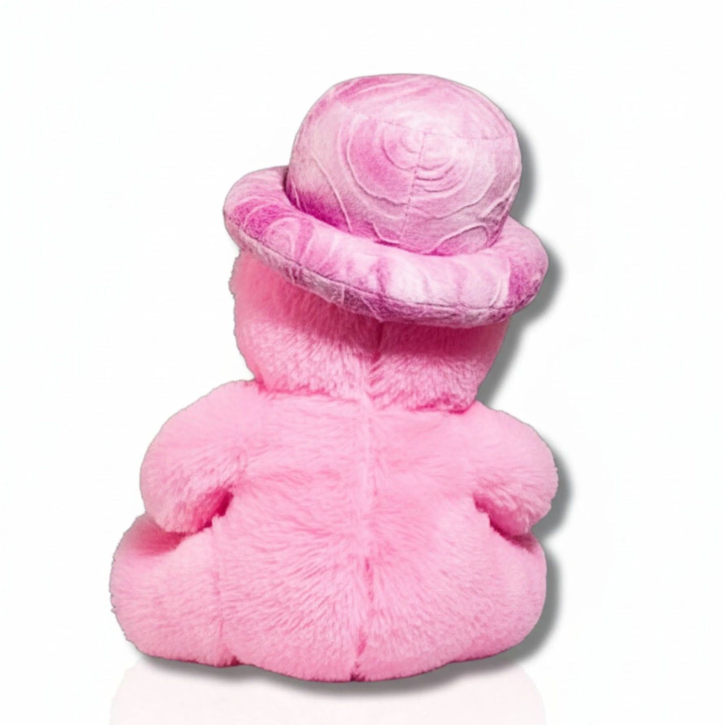 Pink Teddy Bear with Stylish Hat & Heart Cushion | Soft Plush Teddy Bear for Gifts, Kids & Home Décor