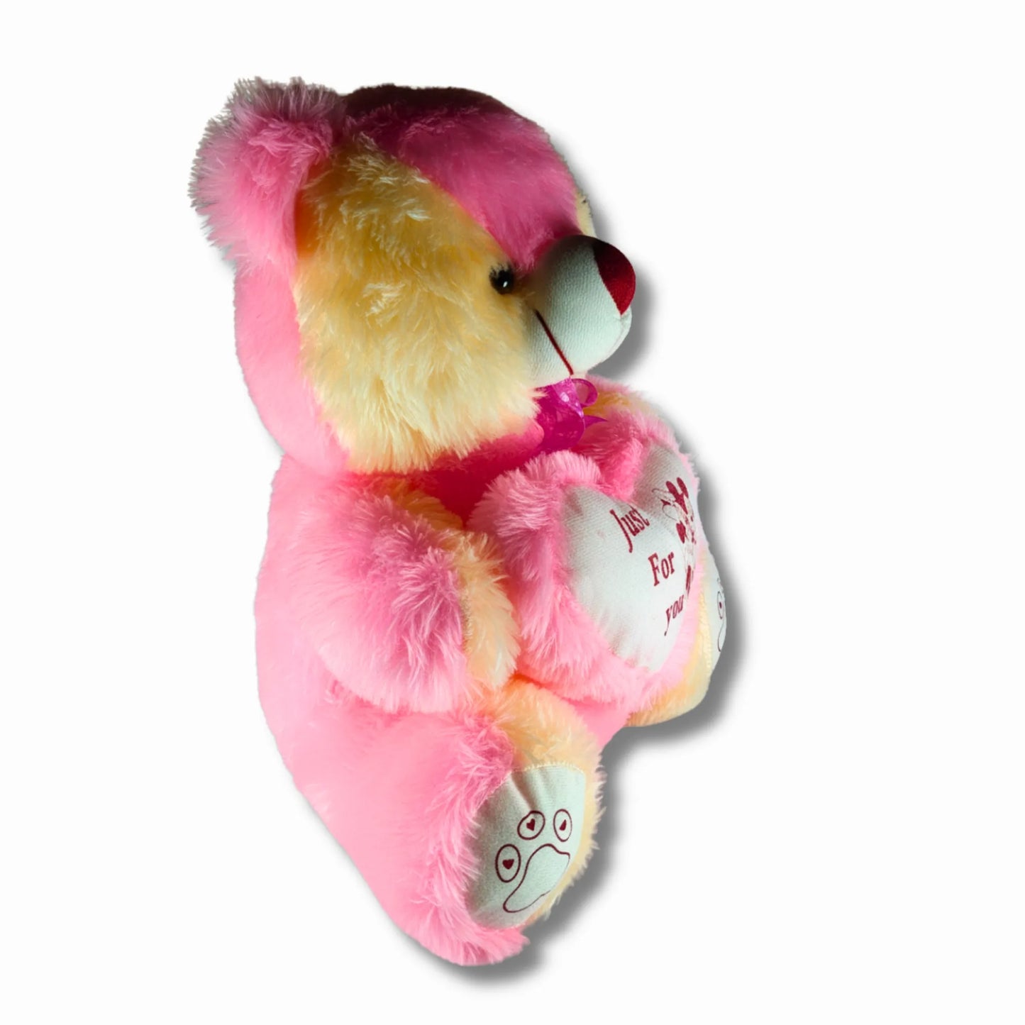 Pink Teddy Bear with Heart Cushion | Soft Plush Teddy Bear Gift for Kids, Girls & Loved Ones | Cute Stuffed Teddy Toy
