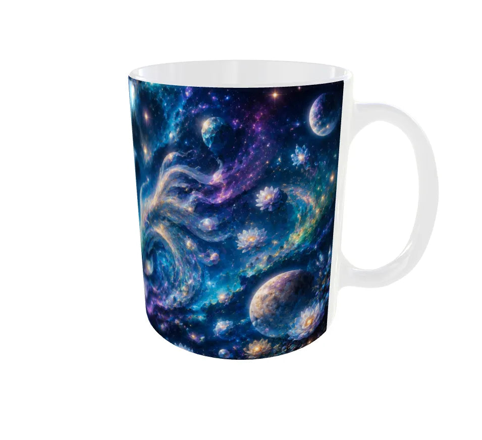 Pisces Zodiac Ceramic Coffee Mug – Celestial Koi Fish Astrology Mug | 325 ml Premium Printed Mug | Zodiac Gift for Pisces Men & Women
