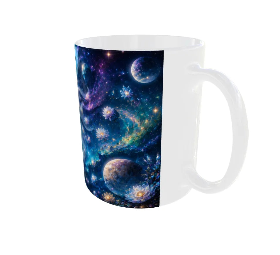 Pisces Zodiac Ceramic Coffee Mug – Celestial Koi Fish Astrology Mug | 325 ml Premium Printed Mug | Zodiac Gift for Pisces Men & Women