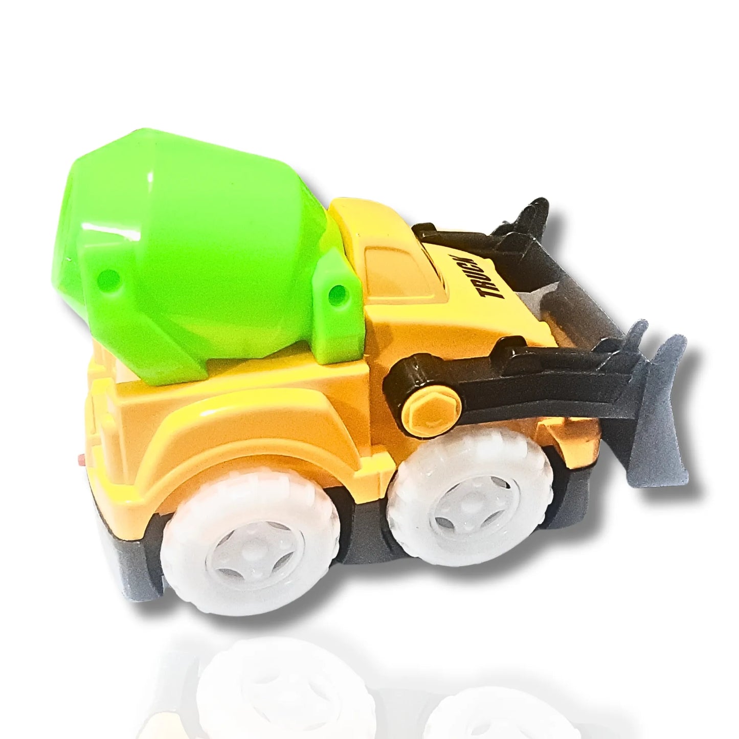 Power Construction Truck Toy for Kids with Rotating Drum & Front Loader | Battery Operated Construction Vehicle Toy
