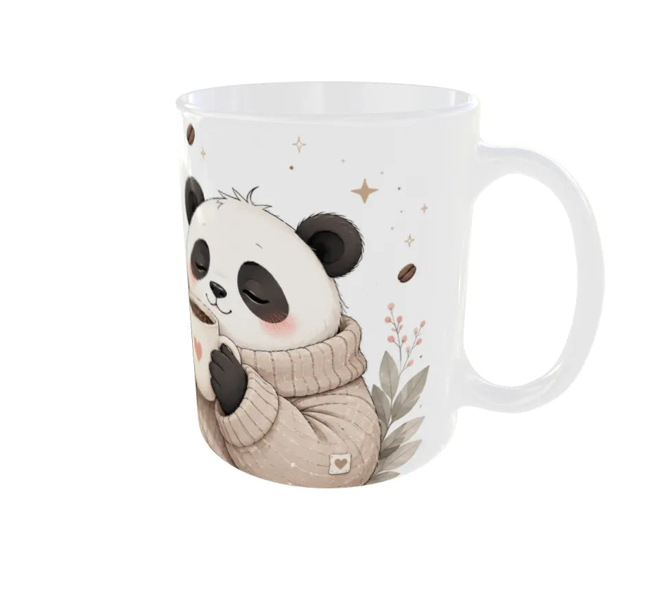 Powered by Coffee Panda Ceramic Coffee Mug
