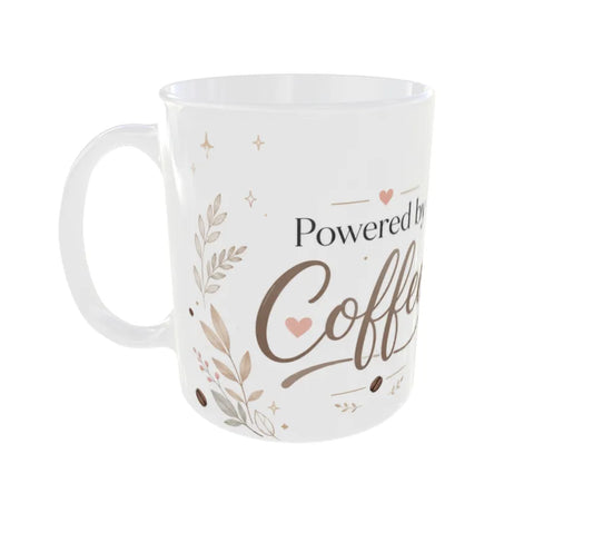 Powered by Coffee Panda Ceramic Coffee Mug
