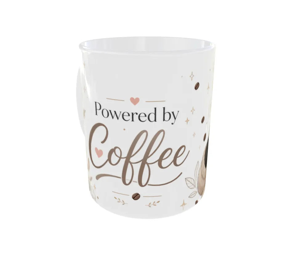 Powered by Coffee Panda Ceramic Coffee Mug