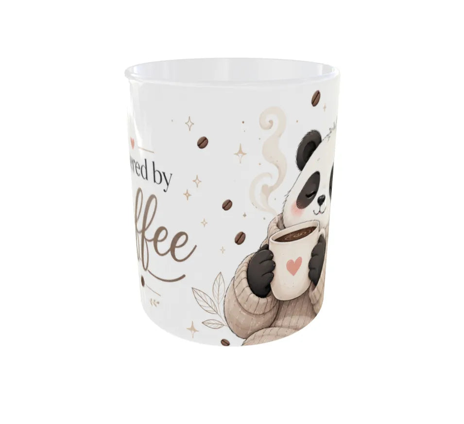 Powered by Coffee Panda Ceramic Coffee Mug