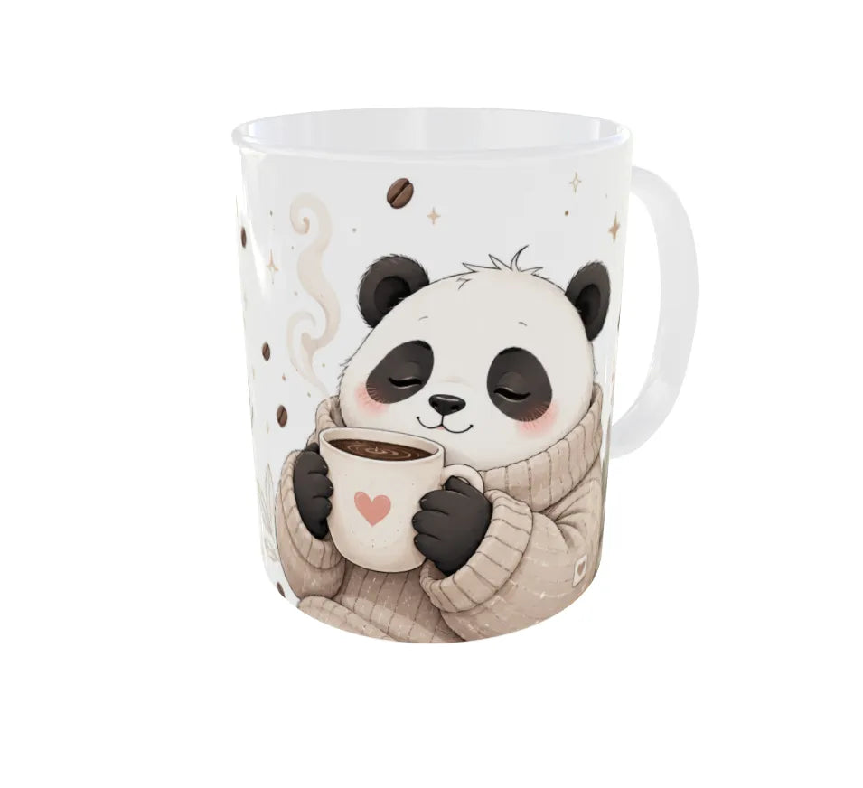 Powered by Coffee Panda Ceramic Coffee Mug
