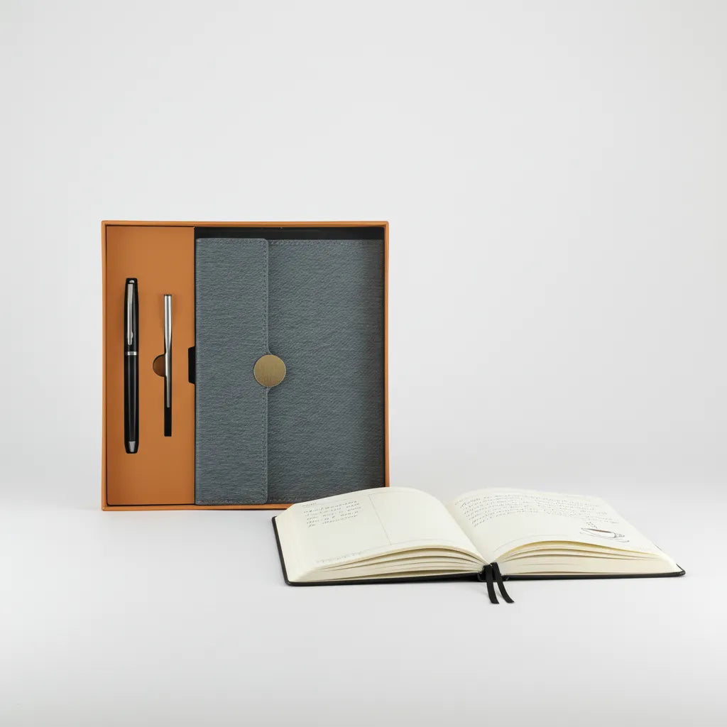 Premium Office Diary Gift Set with Pen