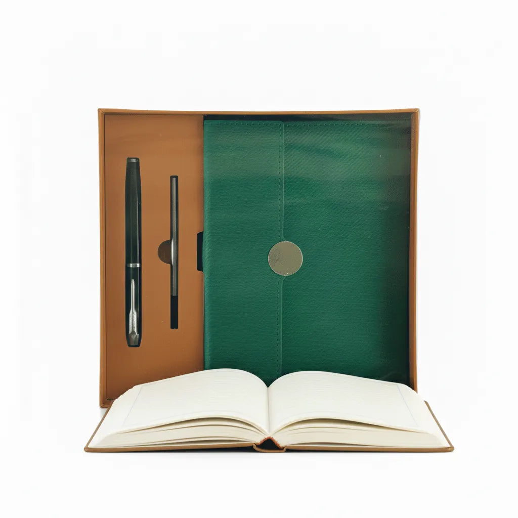 Premium Office Diary Gift Set with Pen