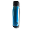 Premium Stainless Steel Water Bottle 1000ml | Leakproof Steel Bottle with Flip Lid & Carry Strap | Blue