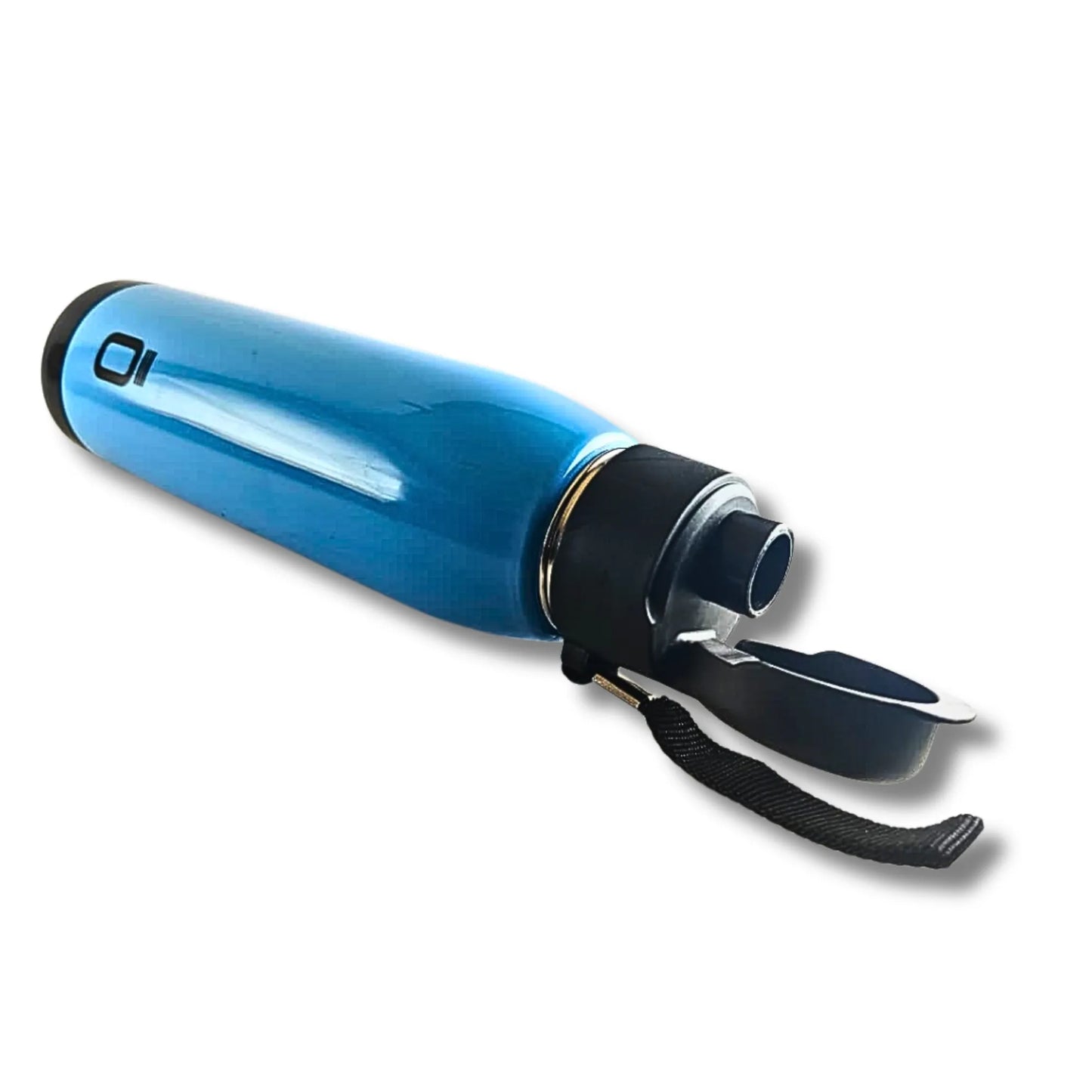 Premium Stainless Steel Water Bottle 1000ml | Leakproof Steel Bottle with Flip Lid & Carry Strap | Blue