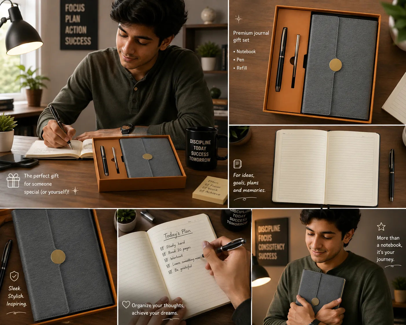 Premium Office Diary Gift Set with Pen