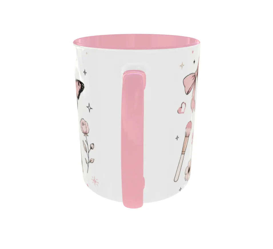 Pretty. Tired. Still Slaying. Pink Ceramic Mug