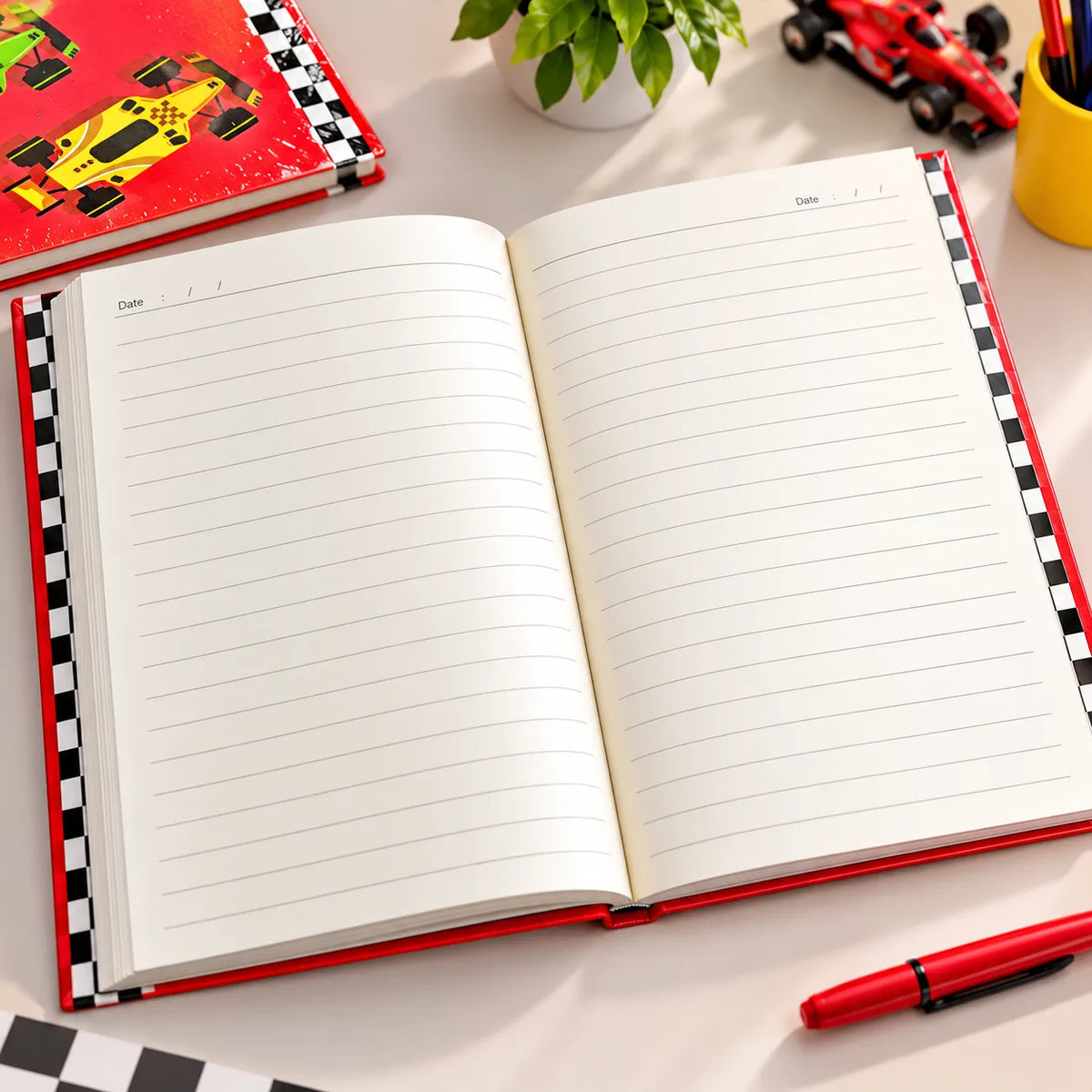 Racing Cars Formula 1 Theme Ruled Notebook – 13 × 18 cm, 192 Pages