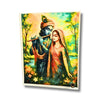 Saadhya Mart Radha Krishna Glass Frame for Home Decor | Divine Couple Glass Statue for Gift, Puja Ghar & Office Desk