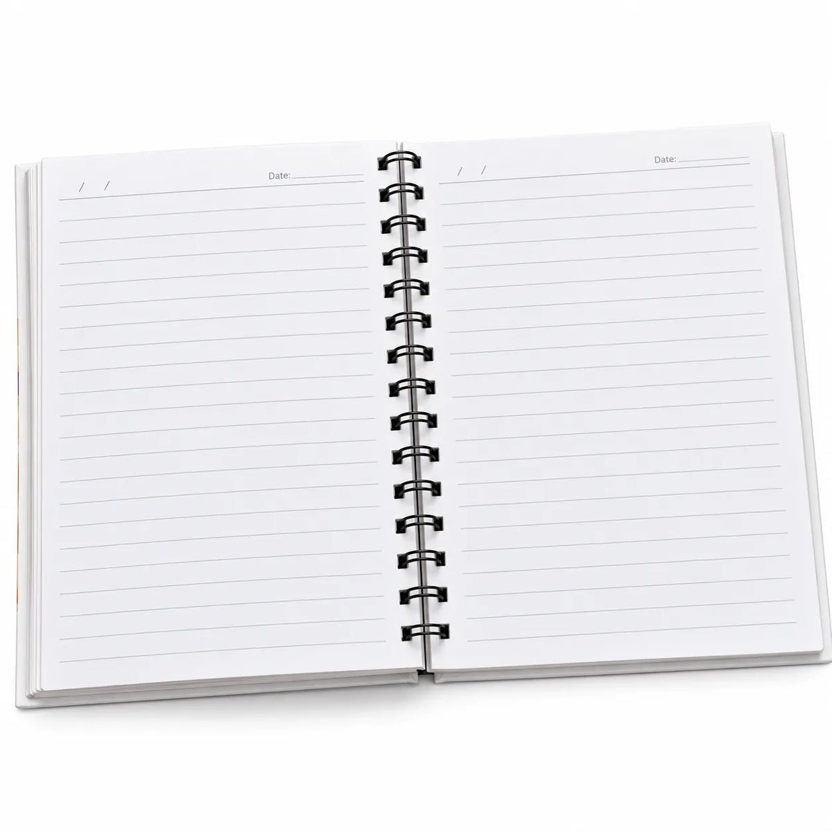 Rainbow Giraffe Spiral Notebook – 14 × 21 cm, 160 Pages, Ruled