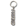 Rose Emblem FRIEND Metal Keychain – Stylish Friendship Gift Keyring for Friends