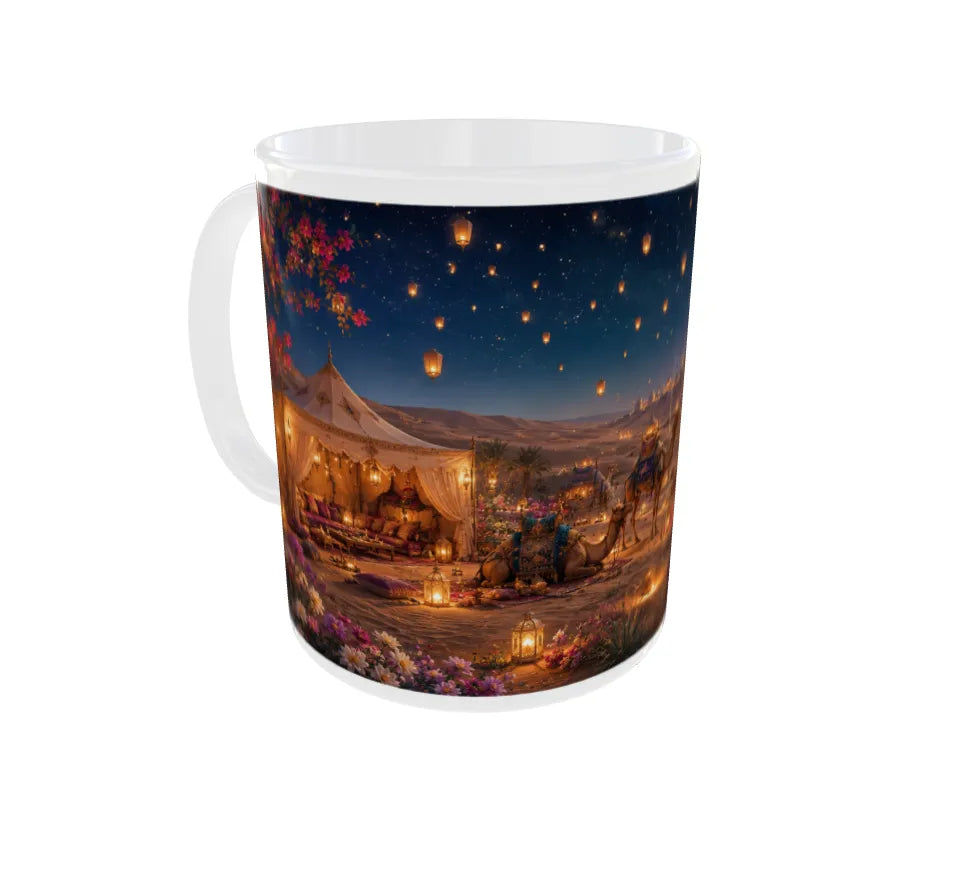 Royal Desert Lantern Night Ceramic Mug