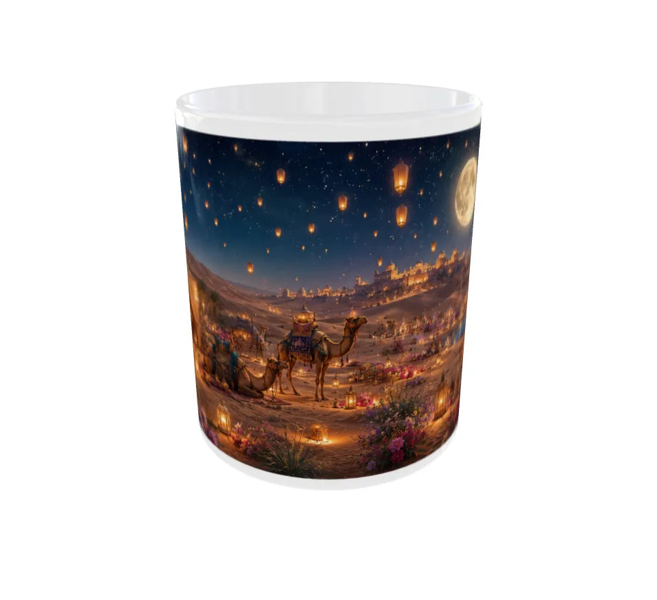 Royal Desert Lantern Night Ceramic Mug