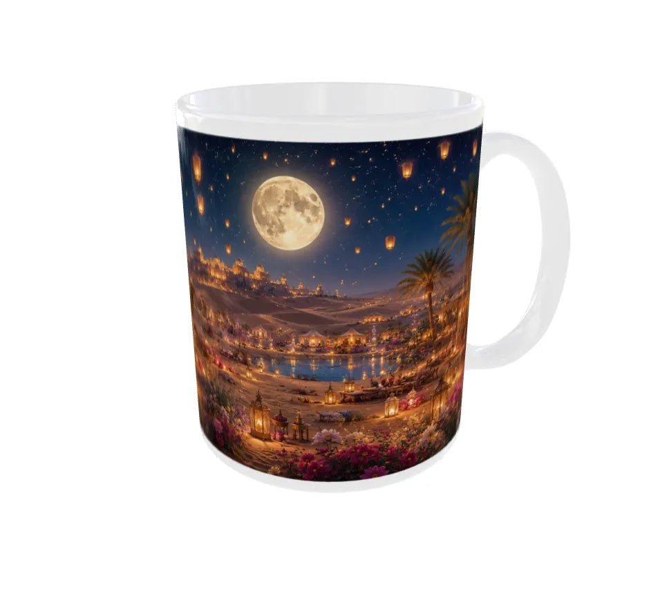 Royal Desert Lantern Night Ceramic Mug