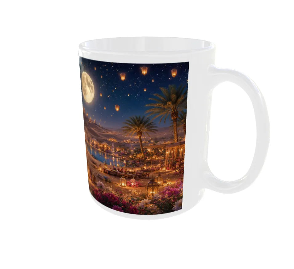 Royal Desert Lantern Night Ceramic Mug