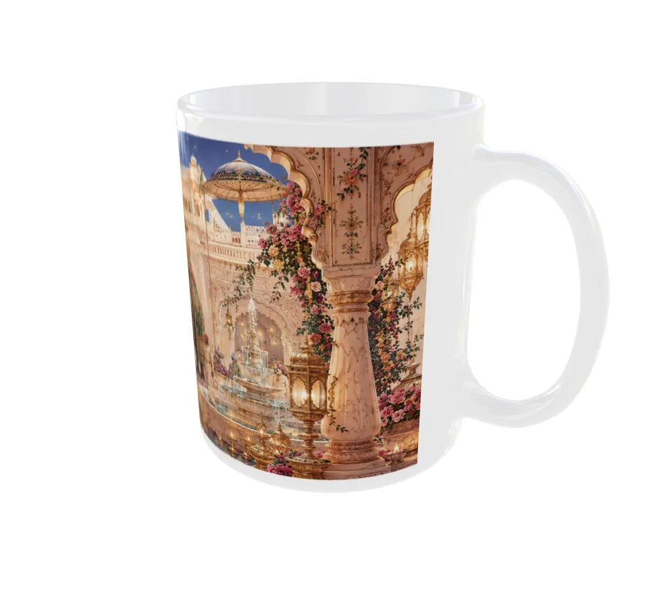 Royal Elephant Palace Procession Ceramic Mug