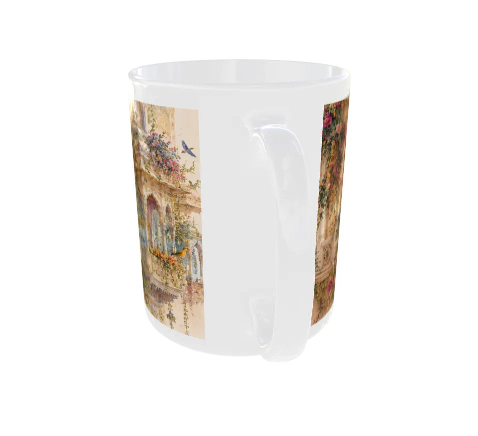 Royal Floral Jharokha Ceramic Mug
