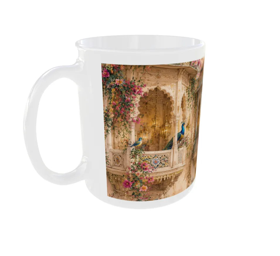 Royal Floral Jharokha Ceramic Mug