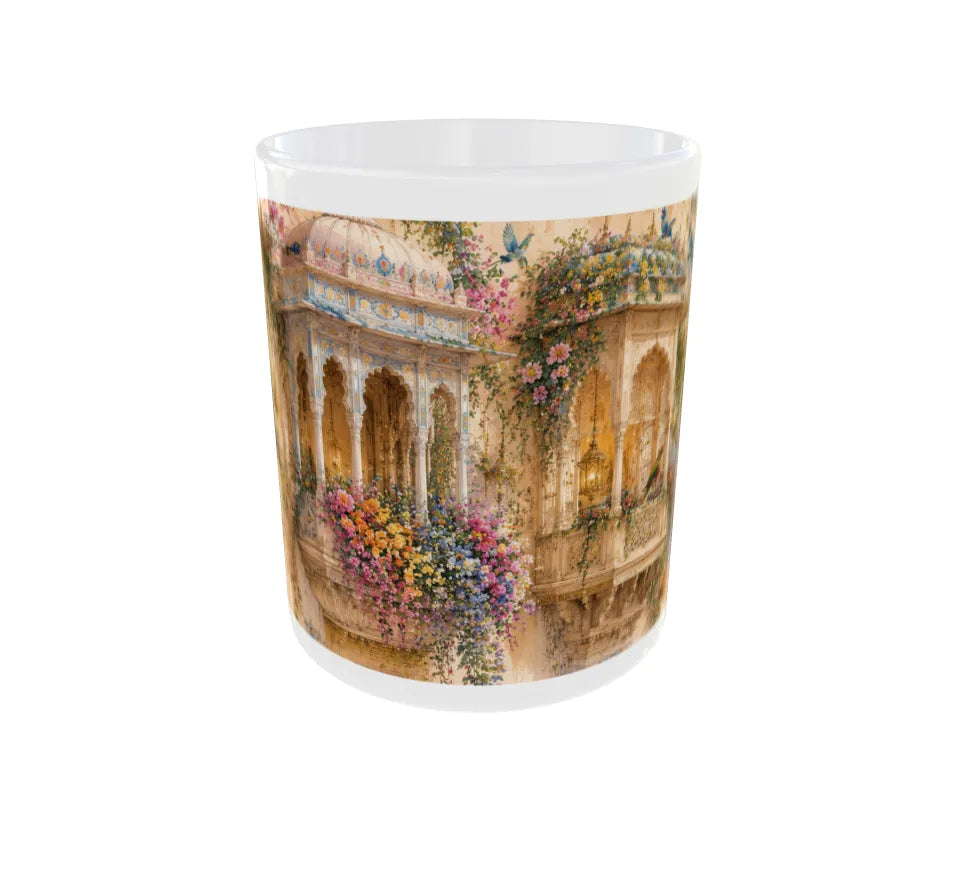 Royal Floral Jharokha Ceramic Mug