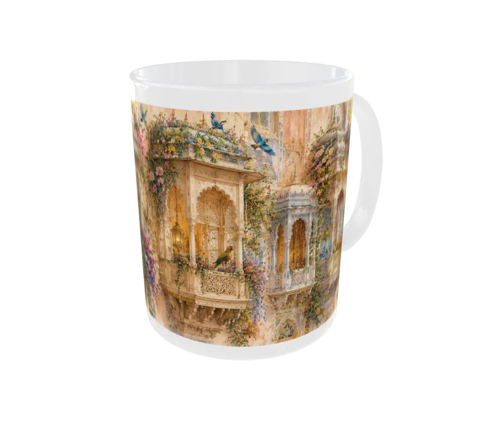 Royal Floral Jharokha Ceramic Mug
